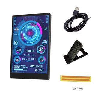  Màn Hình 3.5 Inch TURZX hiển thị thông số PC không cần AIDA64 chỉ cần kết nối Type-C vỏ kim loại 