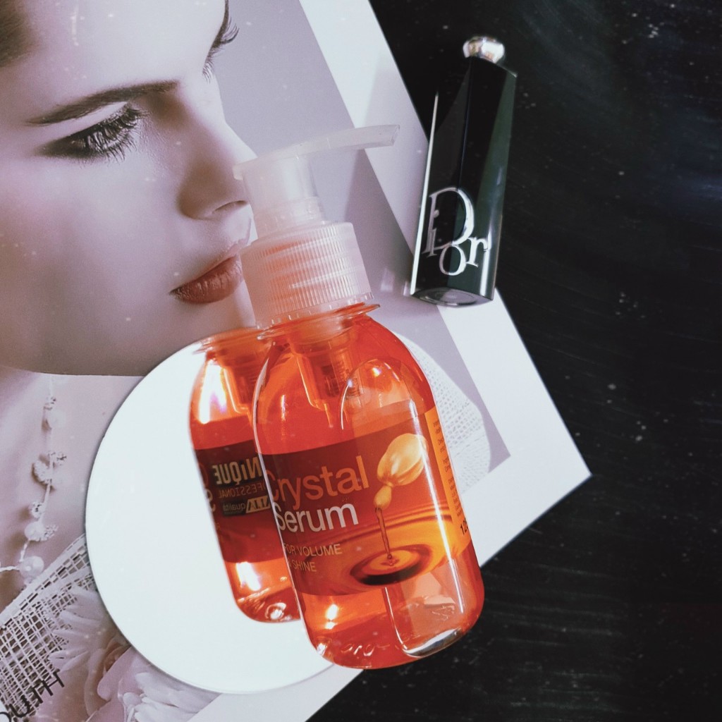 Tinh Dầu Dưỡng Bóng Tóc UNIQUE CRYSTAL SERUM Phục Hồi Khô Xơ Chẻ Ngọn 125ml Malaysia