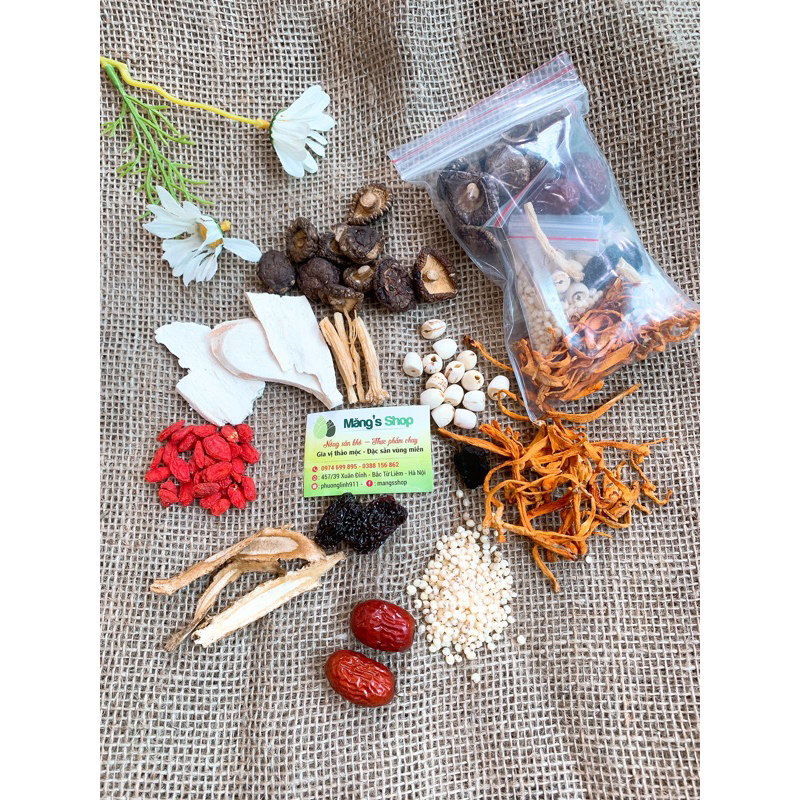 Gói thuốc bắc hầm, lẩu gà chim... đầy đủ 9-10 món