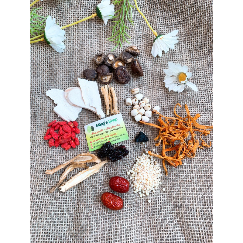 Gói thuốc bắc hầm, lẩu gà chim... đầy đủ 9-10 món