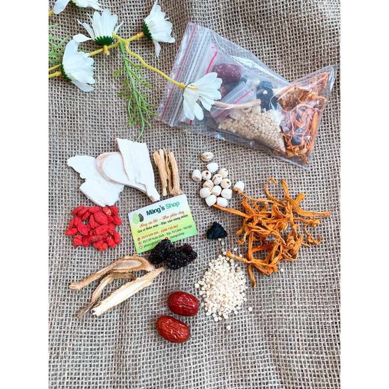 Gói thuốc bắc hầm, lẩu gà chim... đầy đủ 9-10 món