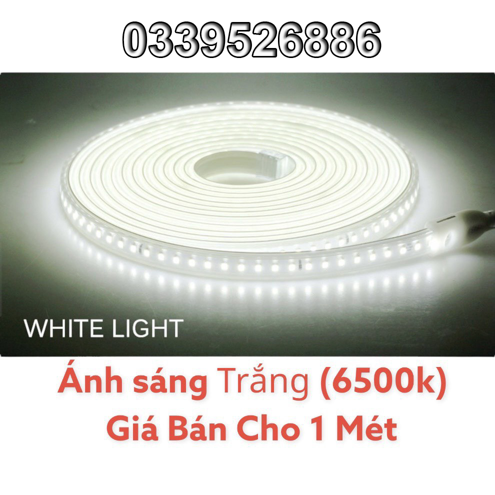 Dây đèn led 2835 - 220v - có keo dán - bán theo mét