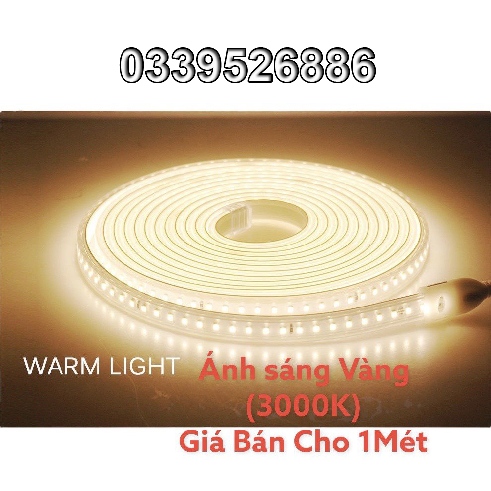 Dây đèn led 2835 - 220v - có keo dán - bán theo mét
