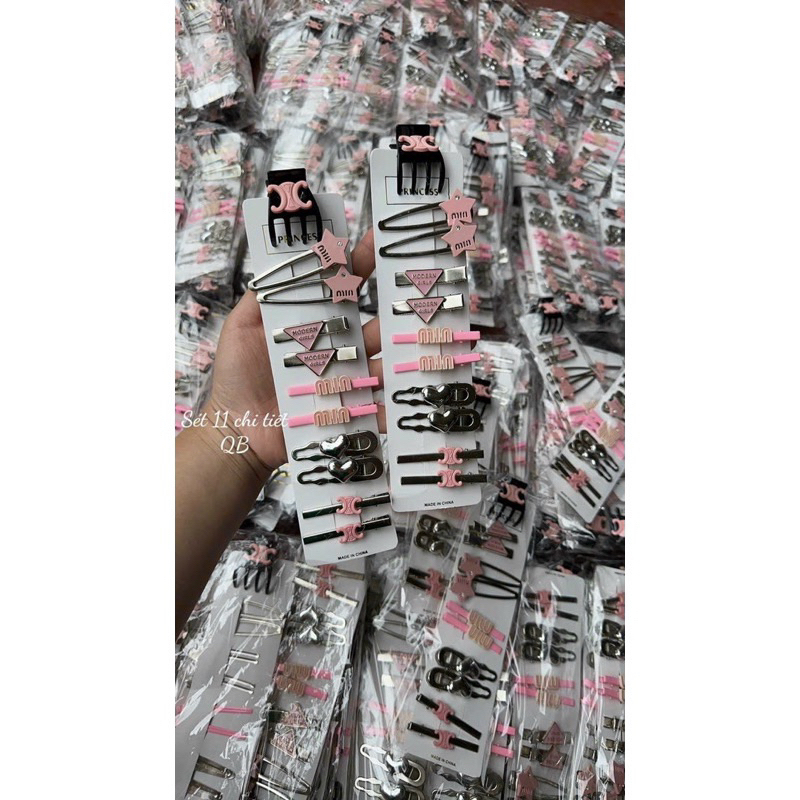MVP3593 Set 11 chi tiết kẹp tóc phong cách blackpink Hàn Quốc