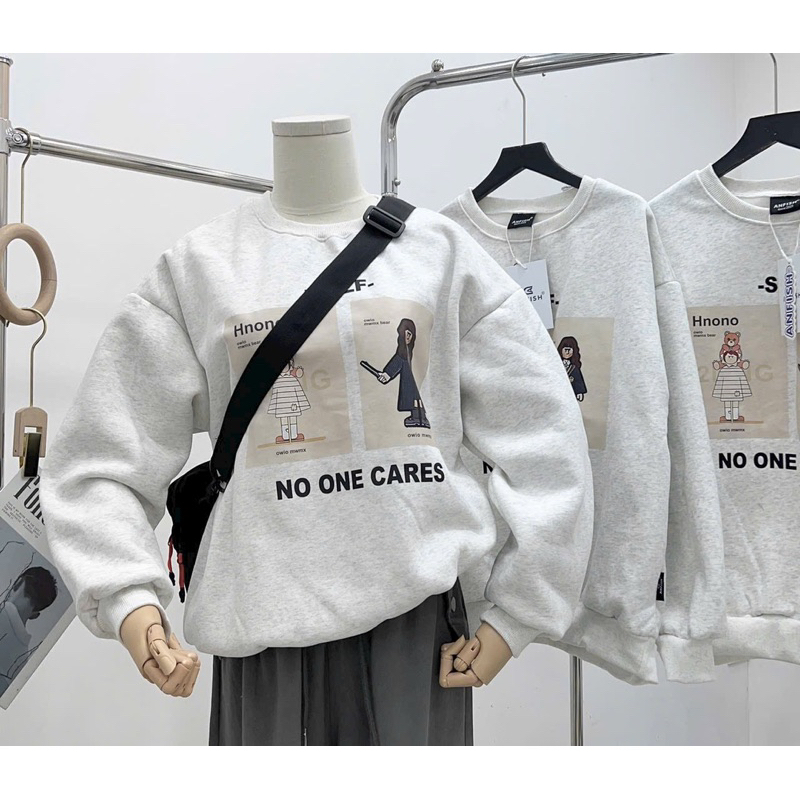 Áo Sweater Nỉ Bông Hình in 3D siêu cute