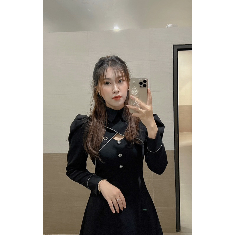 Váy đen thiết kế Charm By Tea : MIEM Dress .