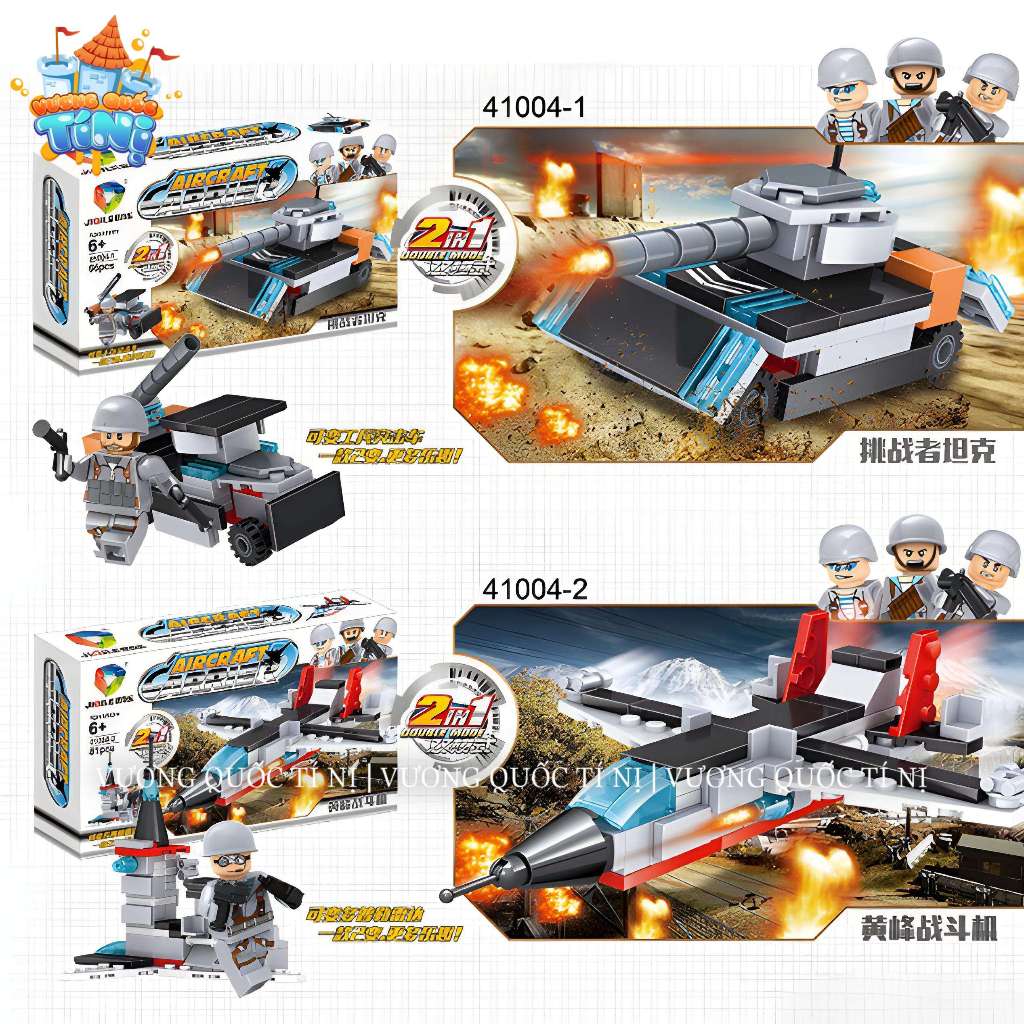 Đồ chơi LEGO phi cơ biến hình tàu sân bay KHỔNG LỒ 8in1 - Lắp ráp xếp hình 81-99 chi tiết cho bé