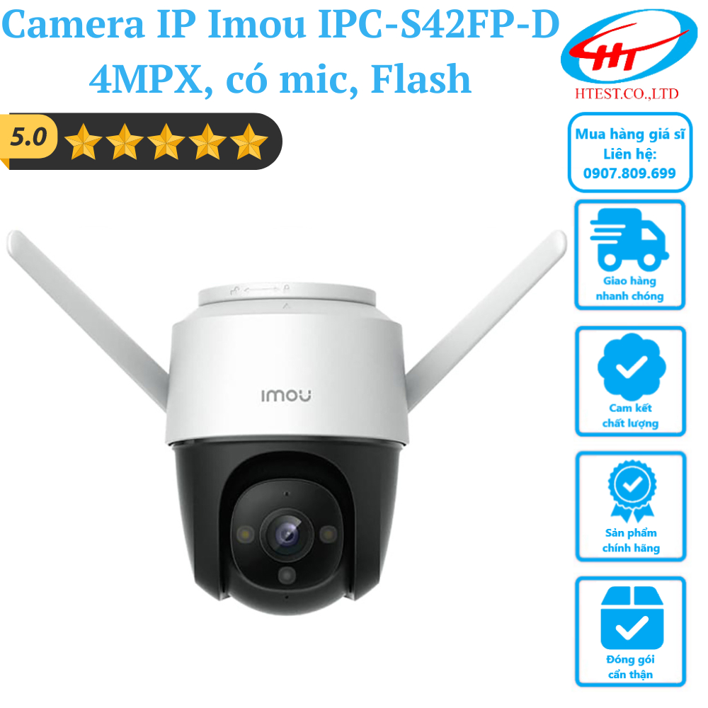 [IPC - S42FP] Camera IMOU WIFI 4MP IPC-S41FP, 4mpx, Có MIC, LED, FULL COLOR - Hàng chính hãng