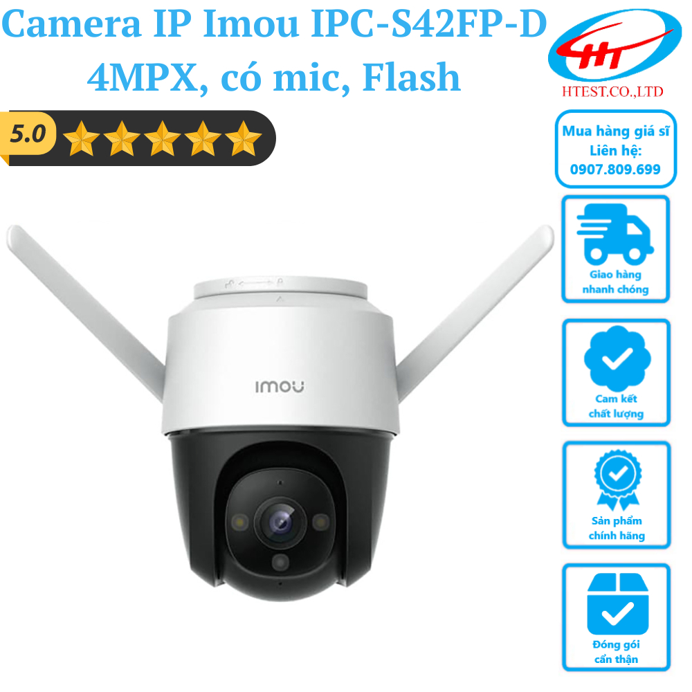 Camera IP Wifi PTZ Full Color 4MP ngoài trời Imou Cruiser 2C IPC-S42FP-D - Hàng chính hãng