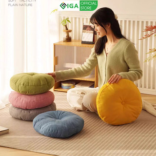 Đệm ngồi bệt tròn cho bàn trà, bàn trang điểm vải cao cấp kiểu hàng thương hiệu IGA - GC13