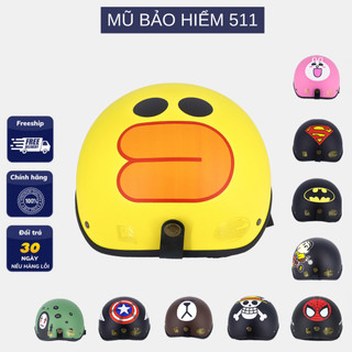 MŨ BẢO HIỂM NỬA ĐẦU - MŨ BẢO HIỂM 1/2 TEM freesize lồng ép cao cấp