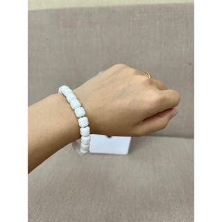 Vòng tay đá tourmaline trắng