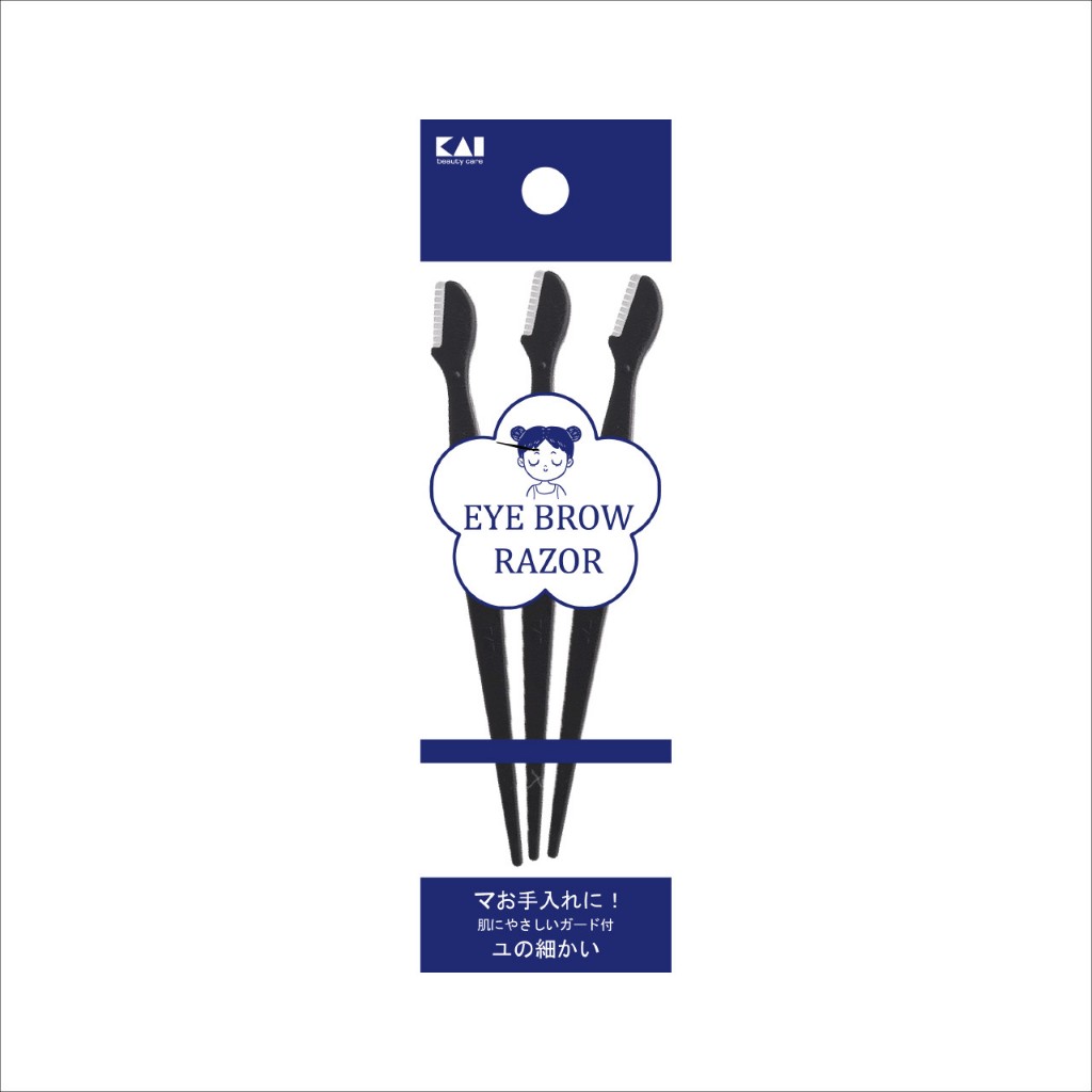 Dao Cạo Lông Mày Cán Dài Kai Groom 938531-HC1161