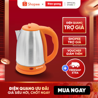 Ấm đun nước siêu tốc Điện Quang ĐQ EKT07 1518 O (1500W, 1.8L, INOX 201, nhựa PP, màu cam)