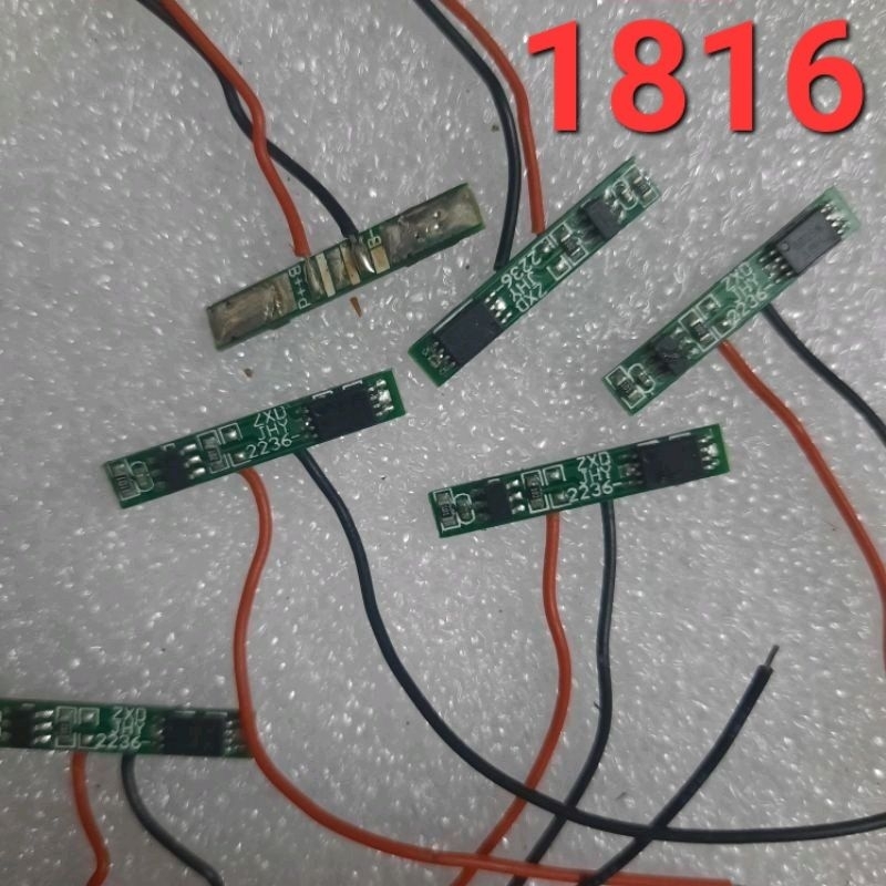 Mạch Bảo Vệ Pin 1S/3A Có Dây Đầu Ra Cho Pin 18650 .Lithium...3.7V (1816)