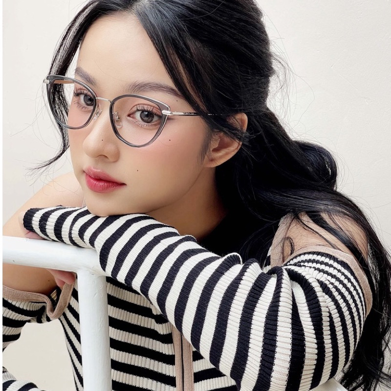 KÍNH MẮT MÈO XINGDAY CÀNG KIM LOẠI CC - Phù hợp tất cả dáng mặt. Tròng kính chống tia UV400 và ASX