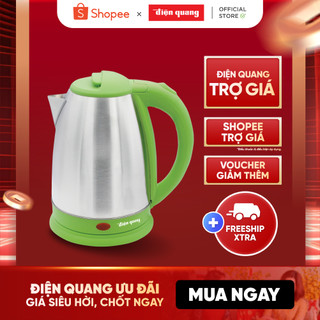 Ấm đun nước siêu tốc Điện Quang ĐQ EKT07 1518 GR (1500W, 1.8L, INOX 201, màu xanh)