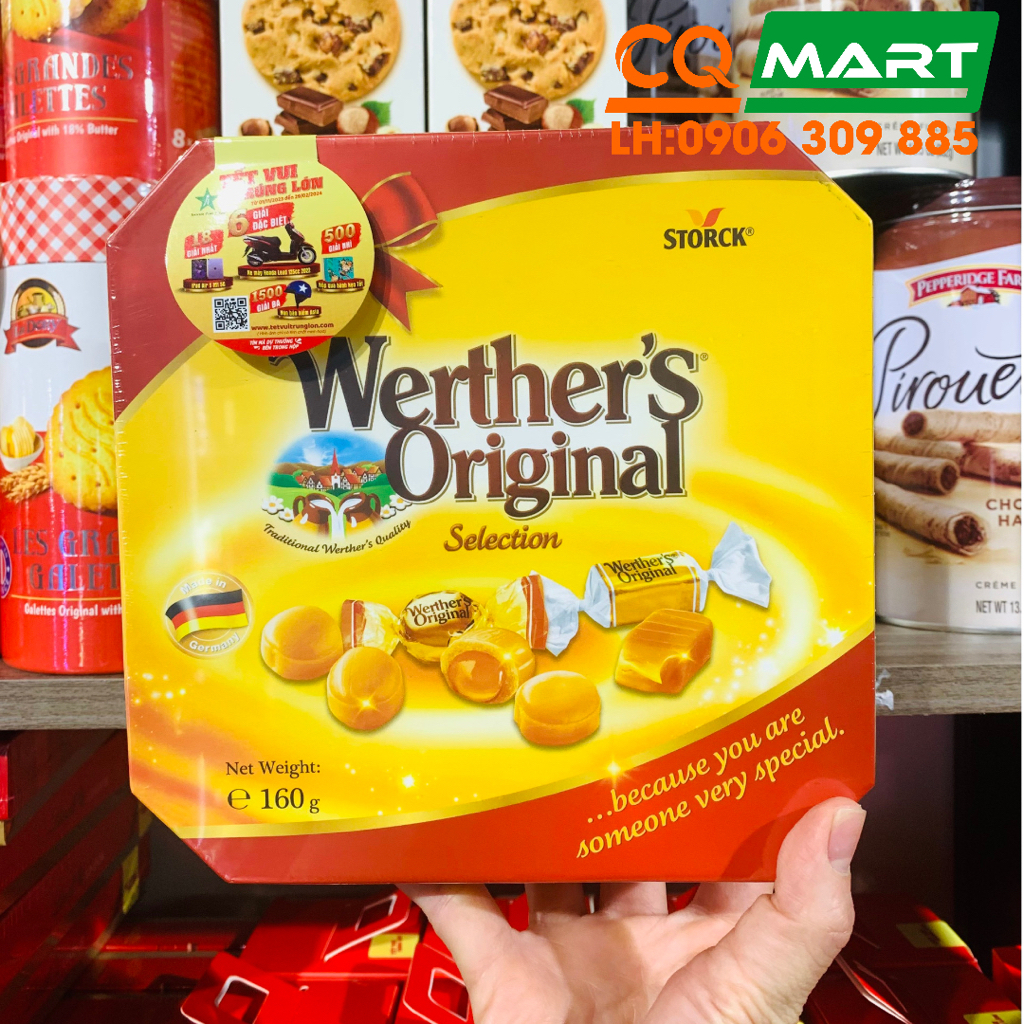 Hộp Quà Kẹo Caramen Hỗn Hợp WERTHER'S Original Selection Hộp 160g
