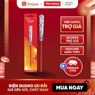 Bút thử điện Điện Quang ĐQ ETP07 R (Đầu vít dẹp, 215 mm, màu đỏ)