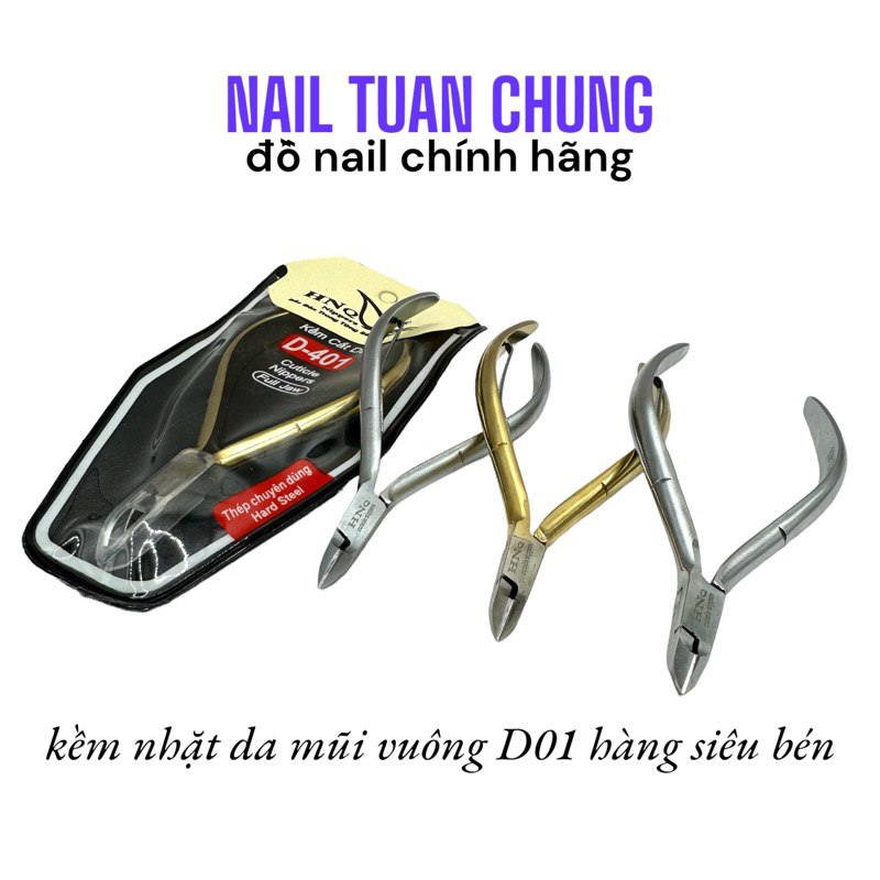 Kềm Nhặt Da HN Nipper Mũi Vuông D01 Siêu Bén , Kềm INOX
