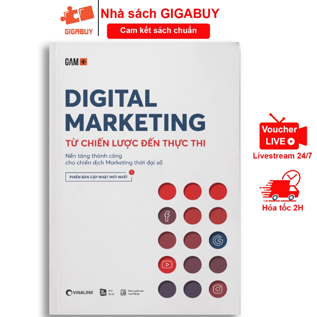 Sách - Digital Marketing Từ chiến lược đến thực thi - Phiên bản cập nhật mới nhất RIO