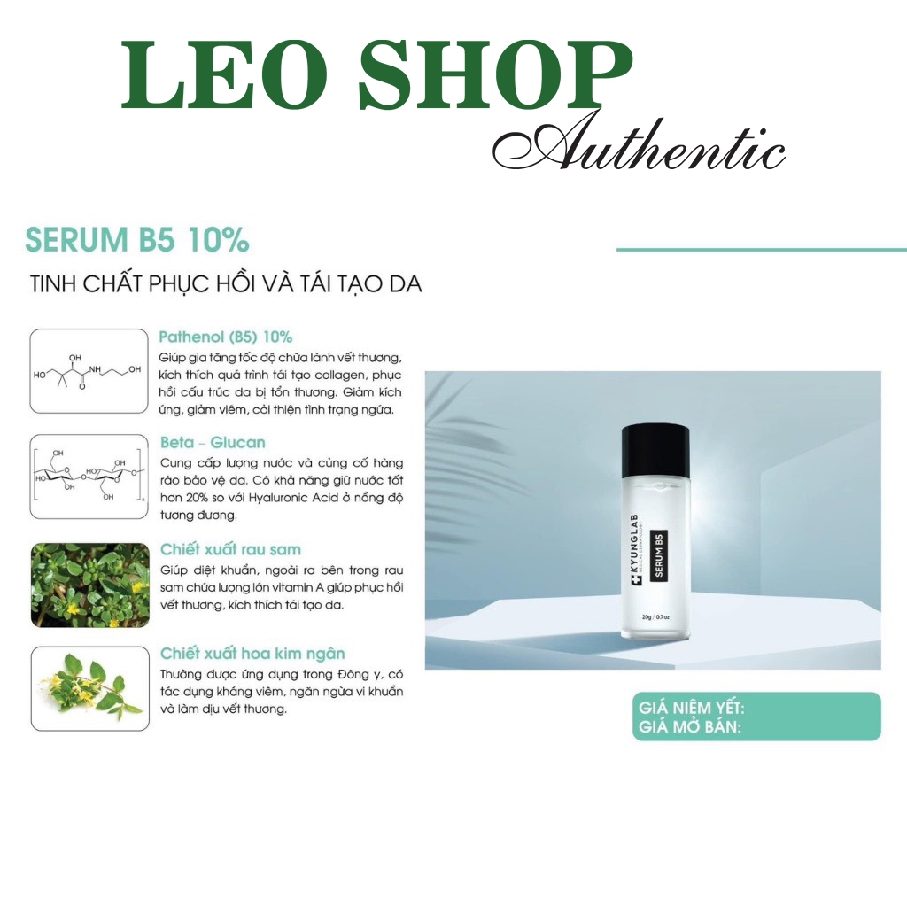 Set 3 Món Dưỡng Da Mini KyungLab  20ml tặng kèm mini Kem retinol và son dưỡng môi