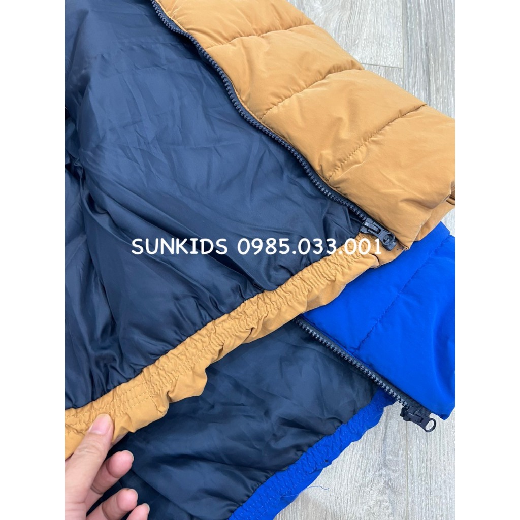 Áo gile phao bé trai Kia bi màu phối