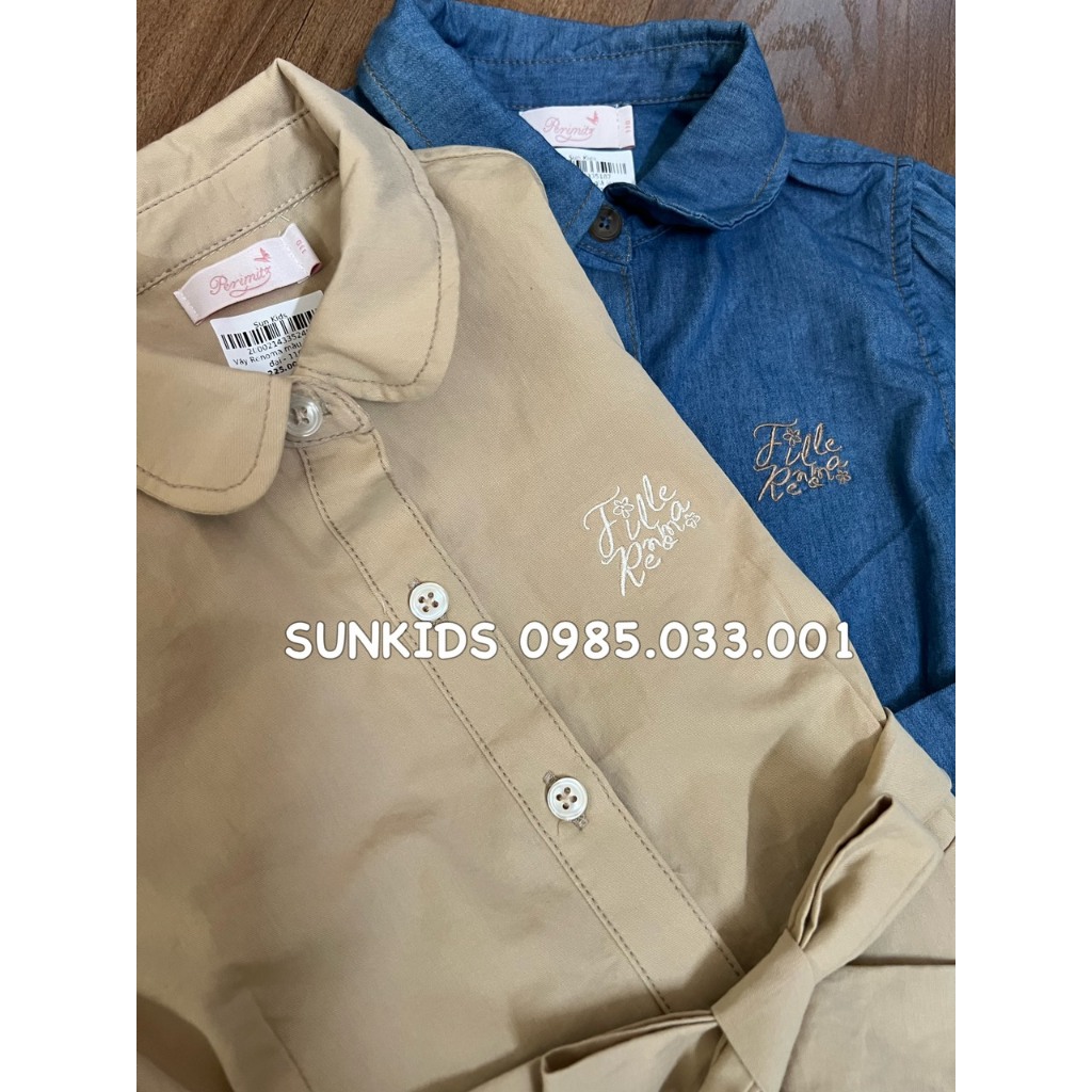 Váy bé gái Re noma Perimit tiểu thư kèm đai