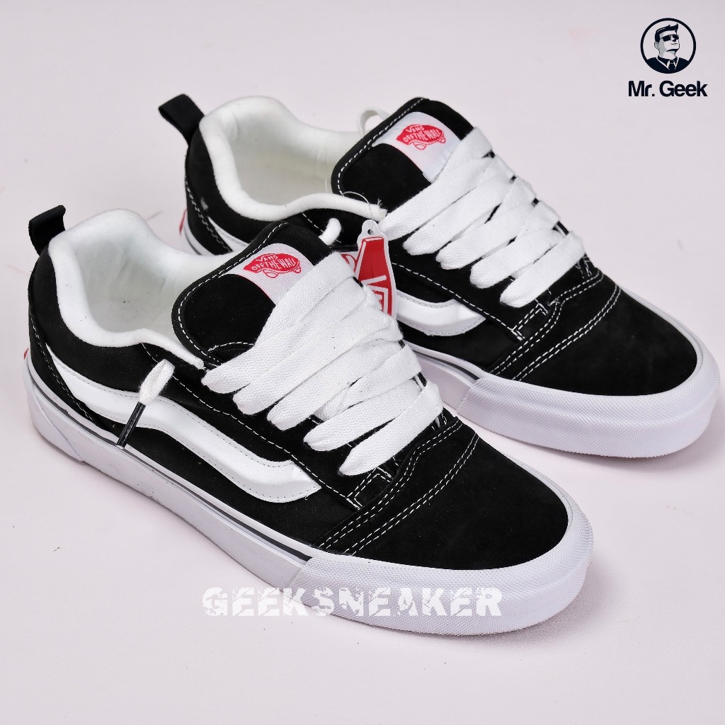Giày Vans Knu Skool Black White