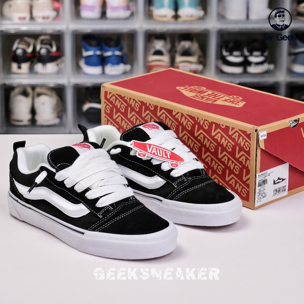Giày Vans Knu Skool Black White