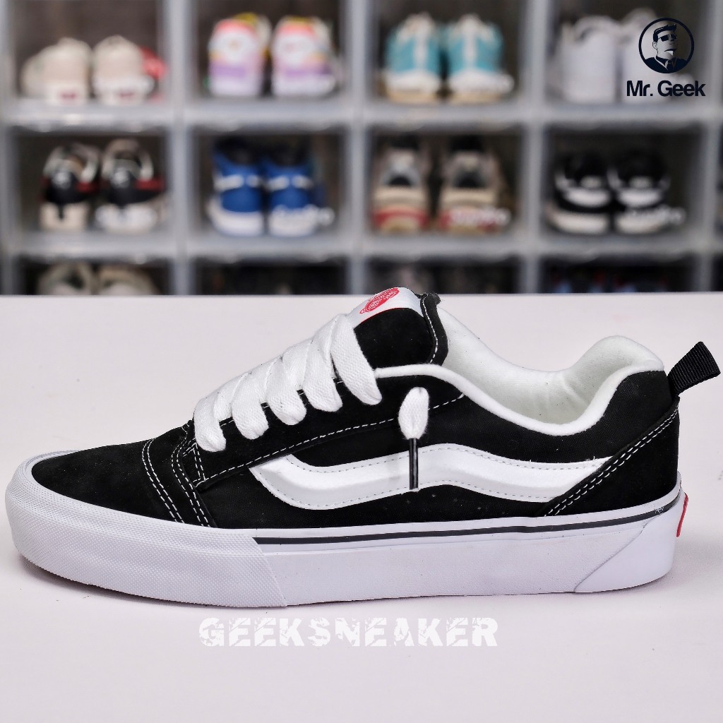 Giày Vans Knu Skool Black White