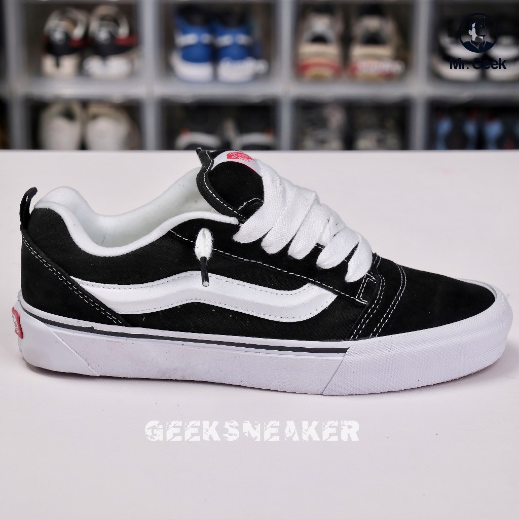 Giày Vans Knu Skool Black White