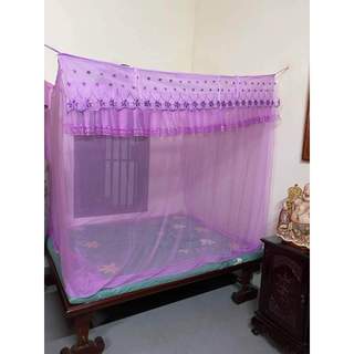 Mùng tuyn mắc dây có cửa loại tuyn đẹp kích thước 1m6x2m, 1m8x2m, 2mx2m2