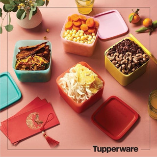 Thanh lý hộp medium square round 1l - tupperware