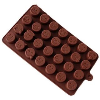 Khuôn silicon icon cảm xúc 28 ô- khuôn làm kẹo, socola, làm thạch