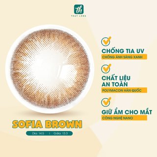 Kính áp tròng THUY LENS Sun Gray cận màu xám giãn nhẹ 0- 8 độ