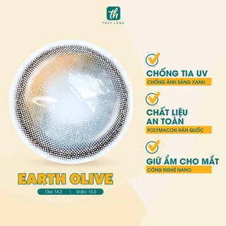 Kính áp tròng THUY LENS chính hãng Milky Beige màu nâu sữa