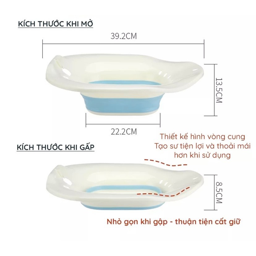 Chậu Xông Vùng Kín, Bô xông vùng kín sau sinh gấp gọn kèm vòi xịt