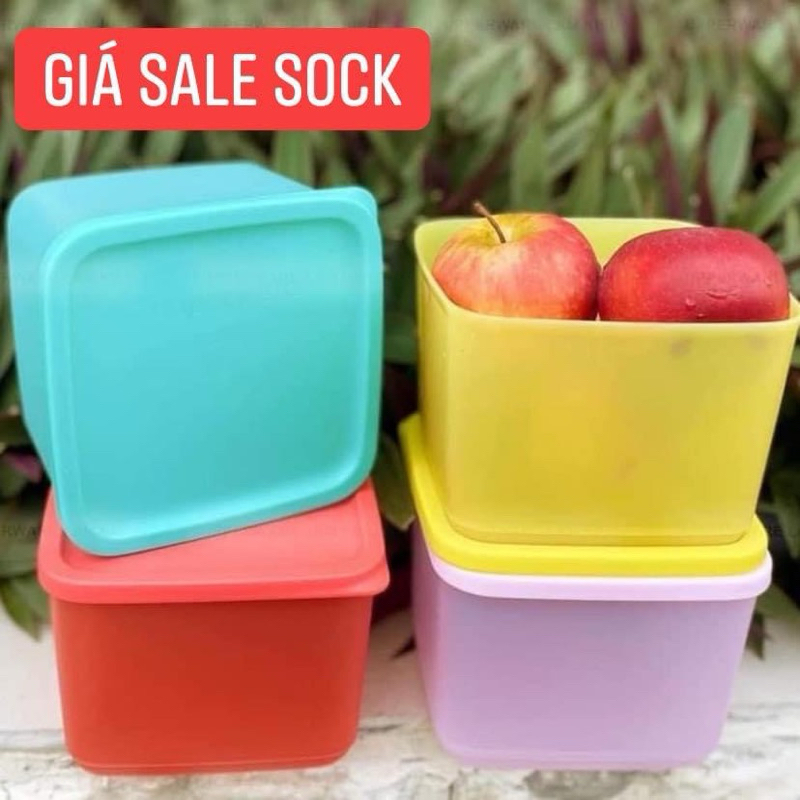 THANH LÝ HỘP Medium Square Round 1L - TUPPERWARE