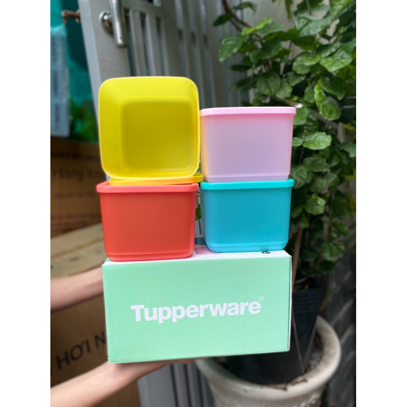 THANH LÝ HỘP Medium Square Round 1L - TUPPERWARE