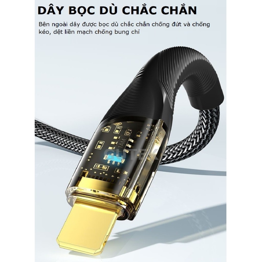 Bộ sạc nhanh PD 45W QC3.0 (dây cáp sạc Type-C + củ sạc) cho điện thoại - Gutek AP44