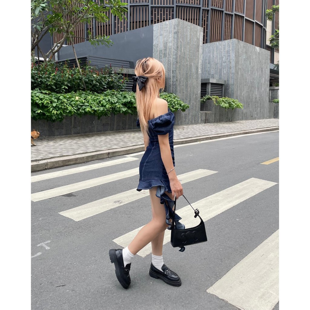 Đầm Xoè Cổ Vuông Tay Bồng Tua Rua, Đầm Body Tua Rua Siêu Hot | ARINA DRESS | Secodee