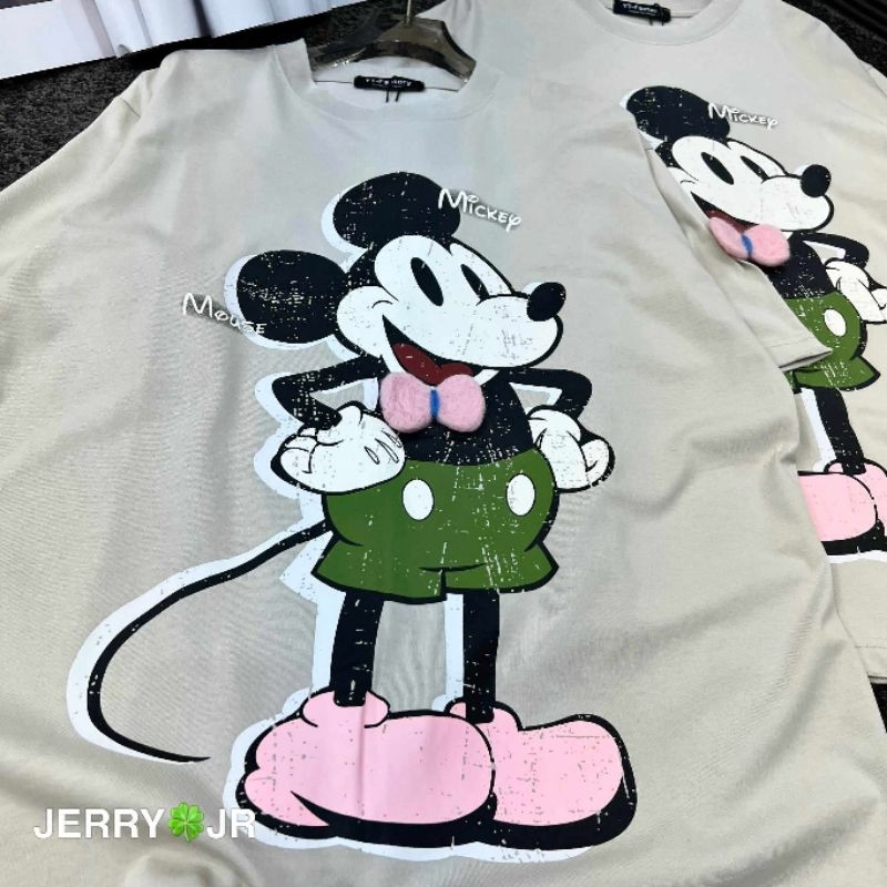 Áo phông mickey nơ hồng hàng QCL1