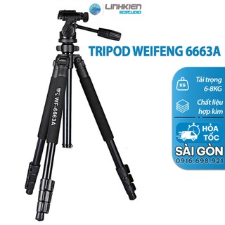 Chân máy ảnh hợp kim Weifeng WF6663A chân đế xoay 360 độ chịu tải tốt