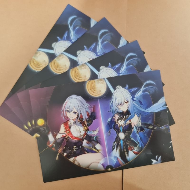 Bưu thiếp Honkai: Star Rail sự kiện collab Piko Coffee