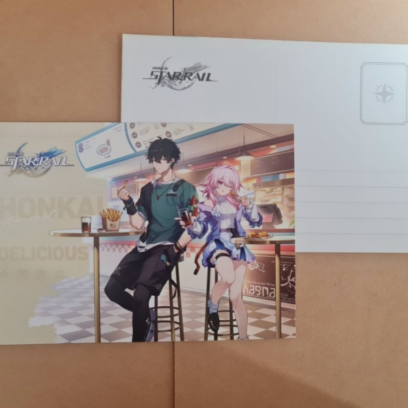 Bưu thiếp Honkai: Star Rail sự kiện collab Piko Coffee