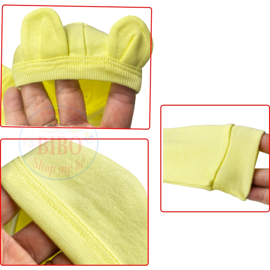 Áo khoác Sơ Sinh Có Mũ Cho Bé Trai, Bé Gái Từ Sơ Sinh Đến 15kg