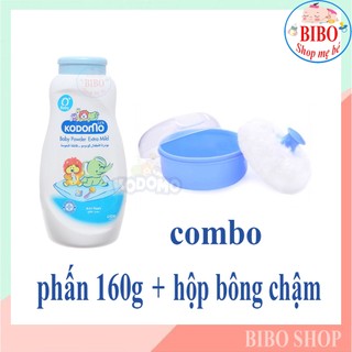 HỘP ĐỰNG PHẤN/ BÔNG DẶM PHẤN KÈM PHẤN RÔM THÁI KODOMO