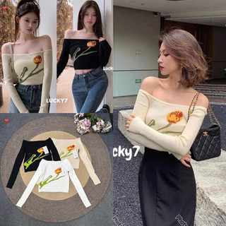 Áo thun borrip ngắn tay lệch vai khoét eo nhiều màu , Áo trễ vai dài tay nữ kiểu nữ tay ngắn💕💕💕HP988