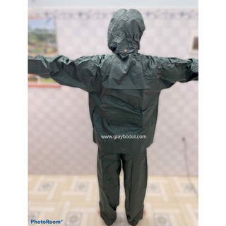 Áo mưa bộ QĐ màu xanh lá